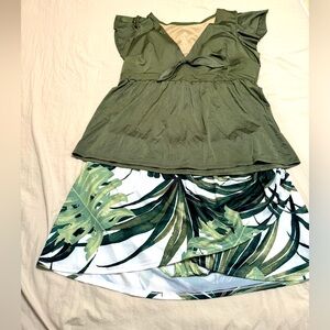 Lane Bryant Swimsuit 2 pieces Barely Worn Size